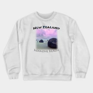 New Zealand - Koekohe Beach, Moeraki Boulders Crewneck Sweatshirt